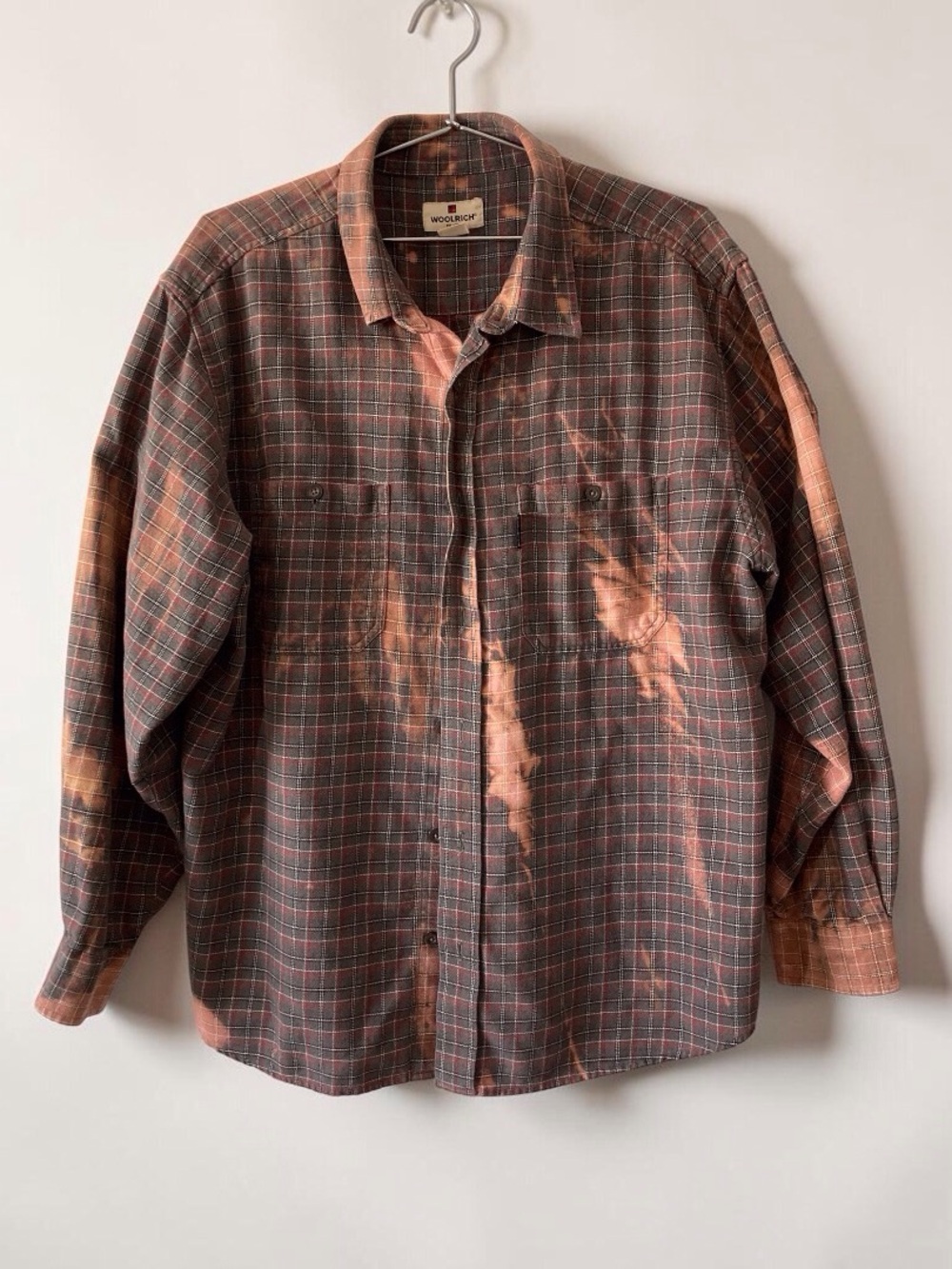 Woolrich Reworked Flannel Rock & Roll Guitar Graphic XL - Picture 2 of 9